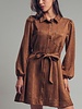 Urban Daizy Suede Button-Down Belted Mini