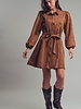 Urban Daizy Suede Button-Down Belted Mini