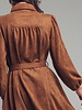 Urban Daizy Suede Button-Down Belted Mini