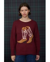 J.O.A. Western Long Sleeve Knit Sweater