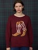 J.O.A. Western Long Sleeve Knit Sweater