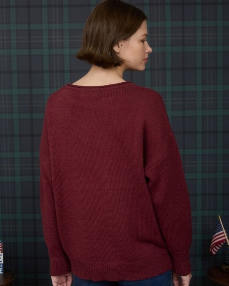 J.O.A. Western Long Sleeve Knit Sweater