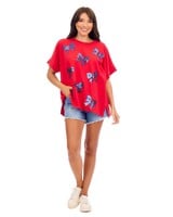 Mud Pie Americana Sparkle Bow Top