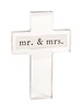 Mud Pie Mr. & Mrs. Acrylic Cross