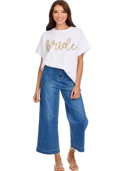 Mud Pie Bride Sparkle Top - Bride