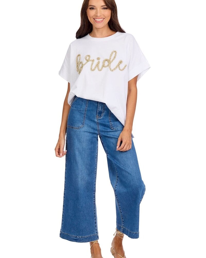 Mud Pie Bride Sparkle Top - Bride