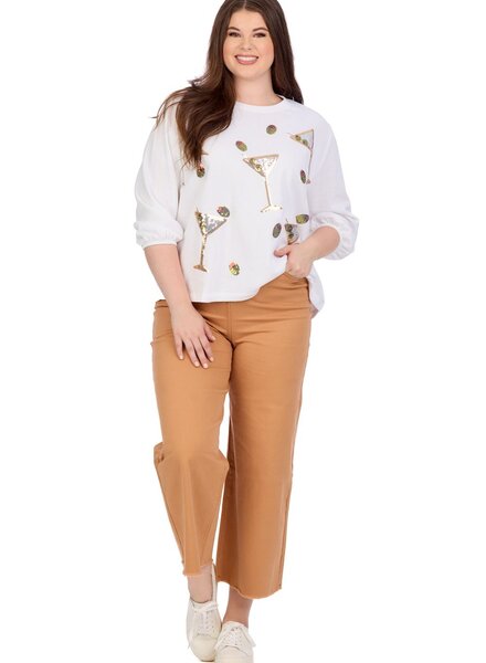 Mud Pie Drink Sparkle Sweatshirt