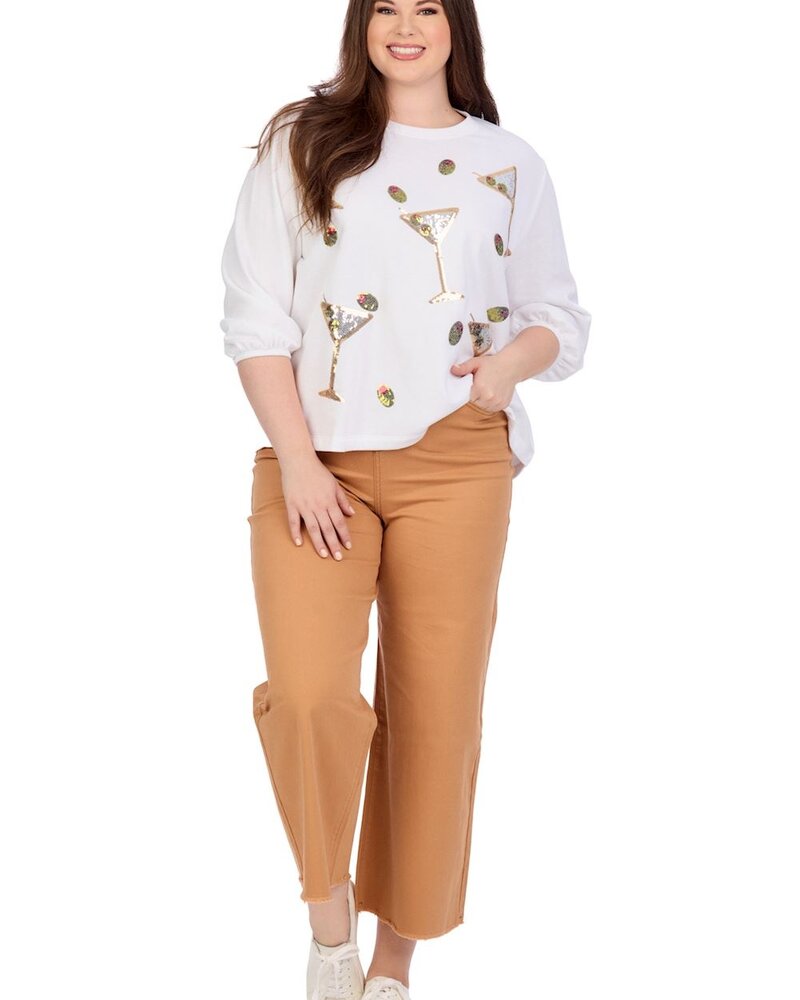 Mud Pie Drink Sparkle Sweatshirt