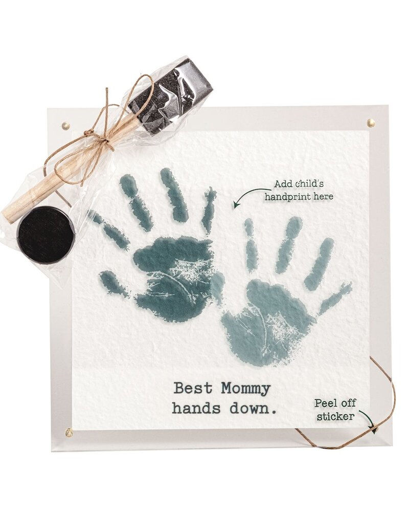 Mud Pie Mom Acrylic Handprint Frame