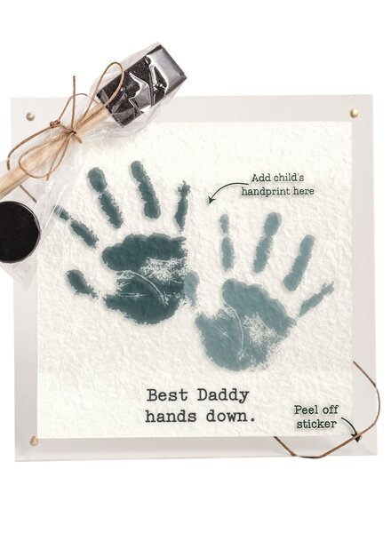 Mud Pie Dad Acrylic Handprint Frame