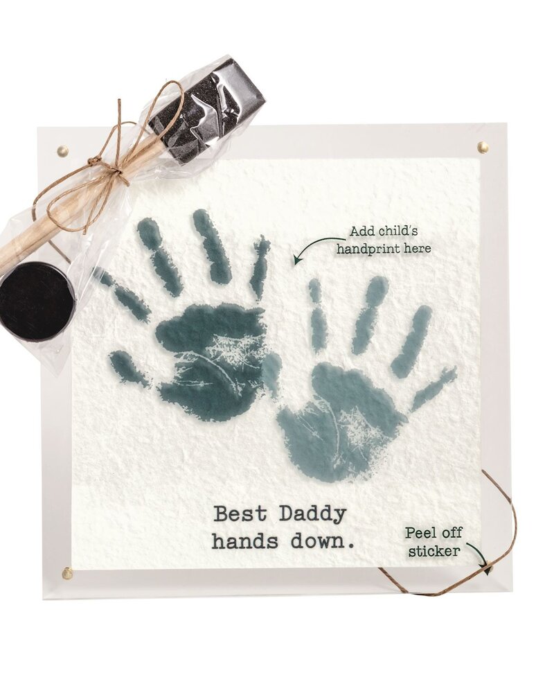 Mud Pie Dad Acrylic Handprint Frame