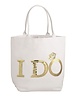 Mud Pie Gold Bride Sparkle Tote
