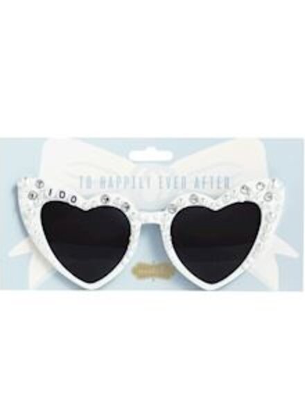 Mud Pie White Bride Sunglasses