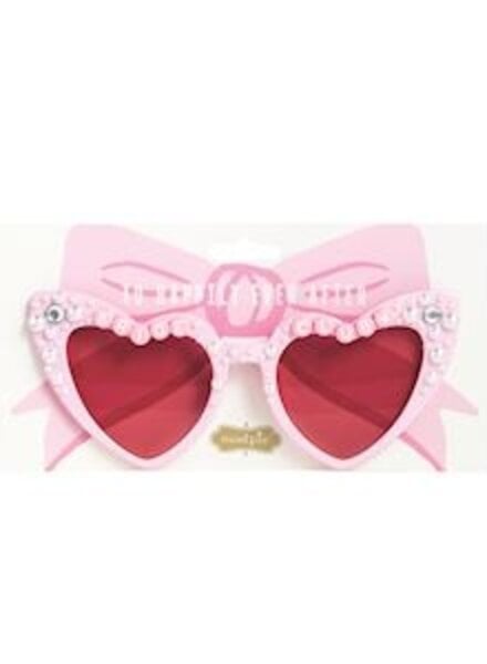 Mud Pie Pink Bride Sunglasses