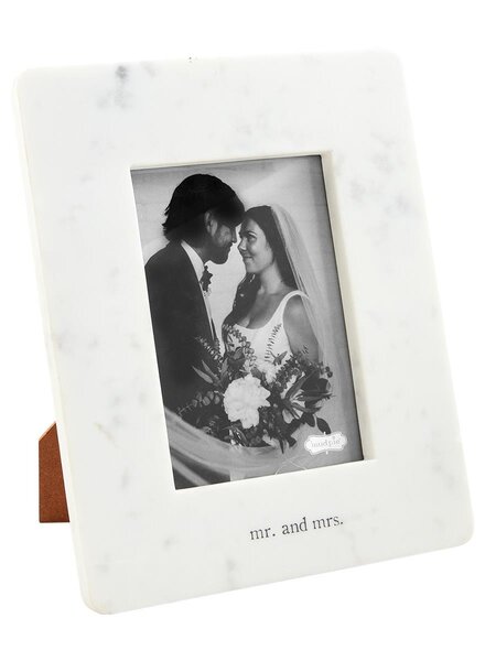 Mud Pie Mr. & Mrs. Marble Frame