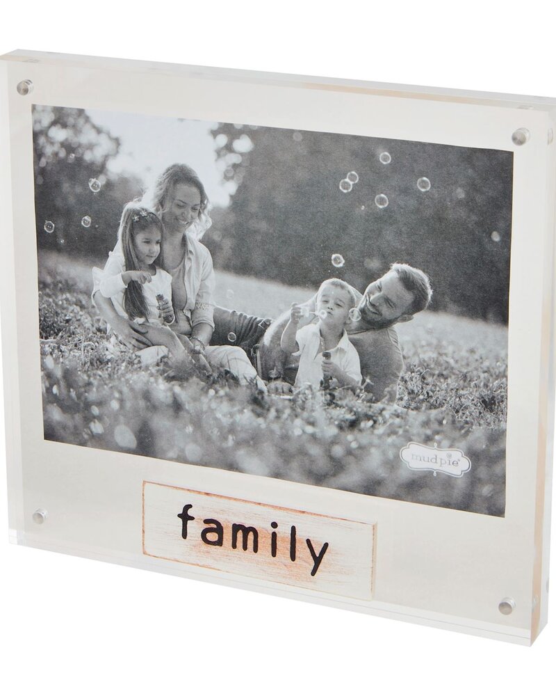 Mud Pie Family Acrylic Frame
