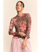 Davi & Dani Mesh Long Sleeve Top