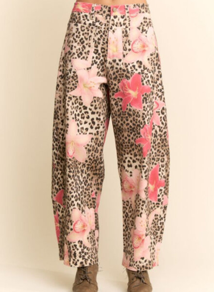 Davi & Dani Print Wide Leg Pants