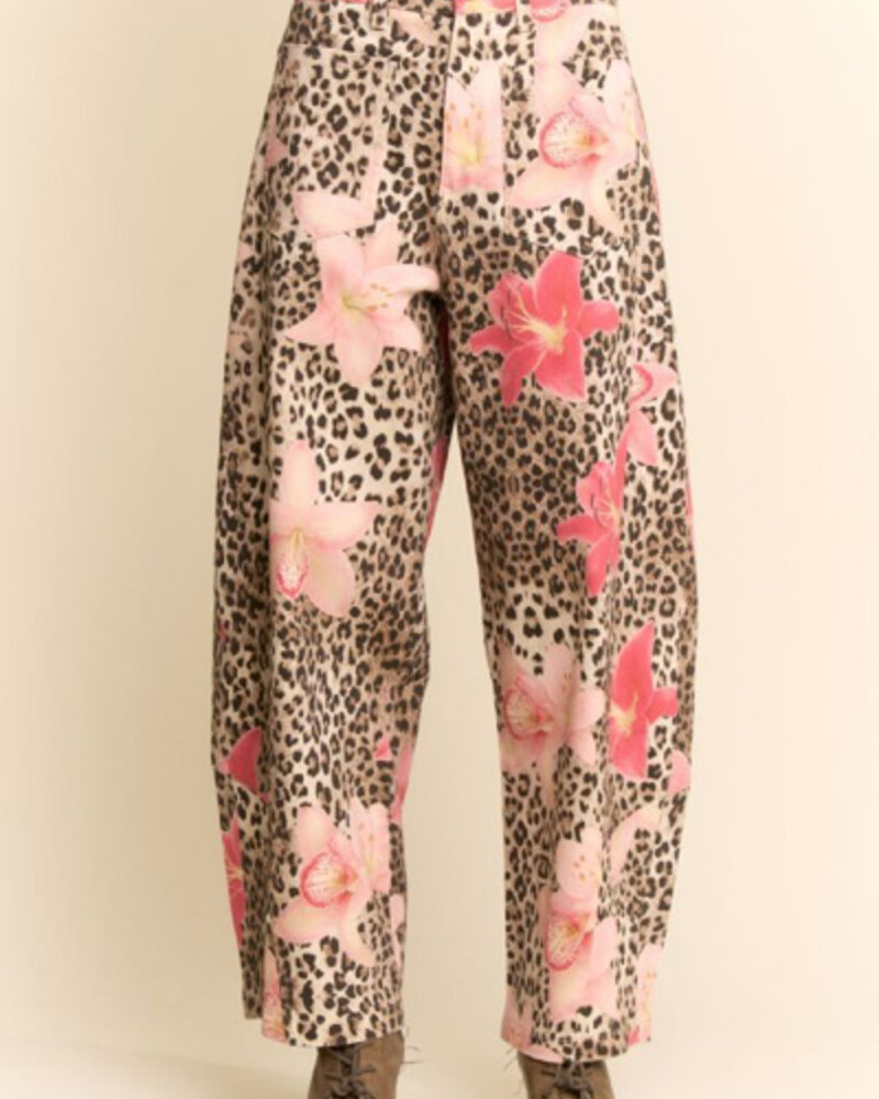 Davi & Dani Print Wide Leg Pants