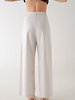 Elle Grey High Waist Stripped Wide Leg Trousers