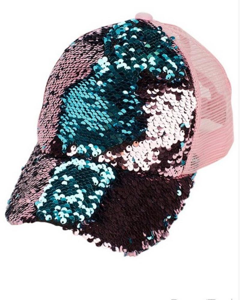 cc messy bun baseball cap