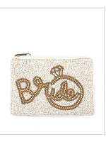 Bride & Ring Beaded Coin Pouch