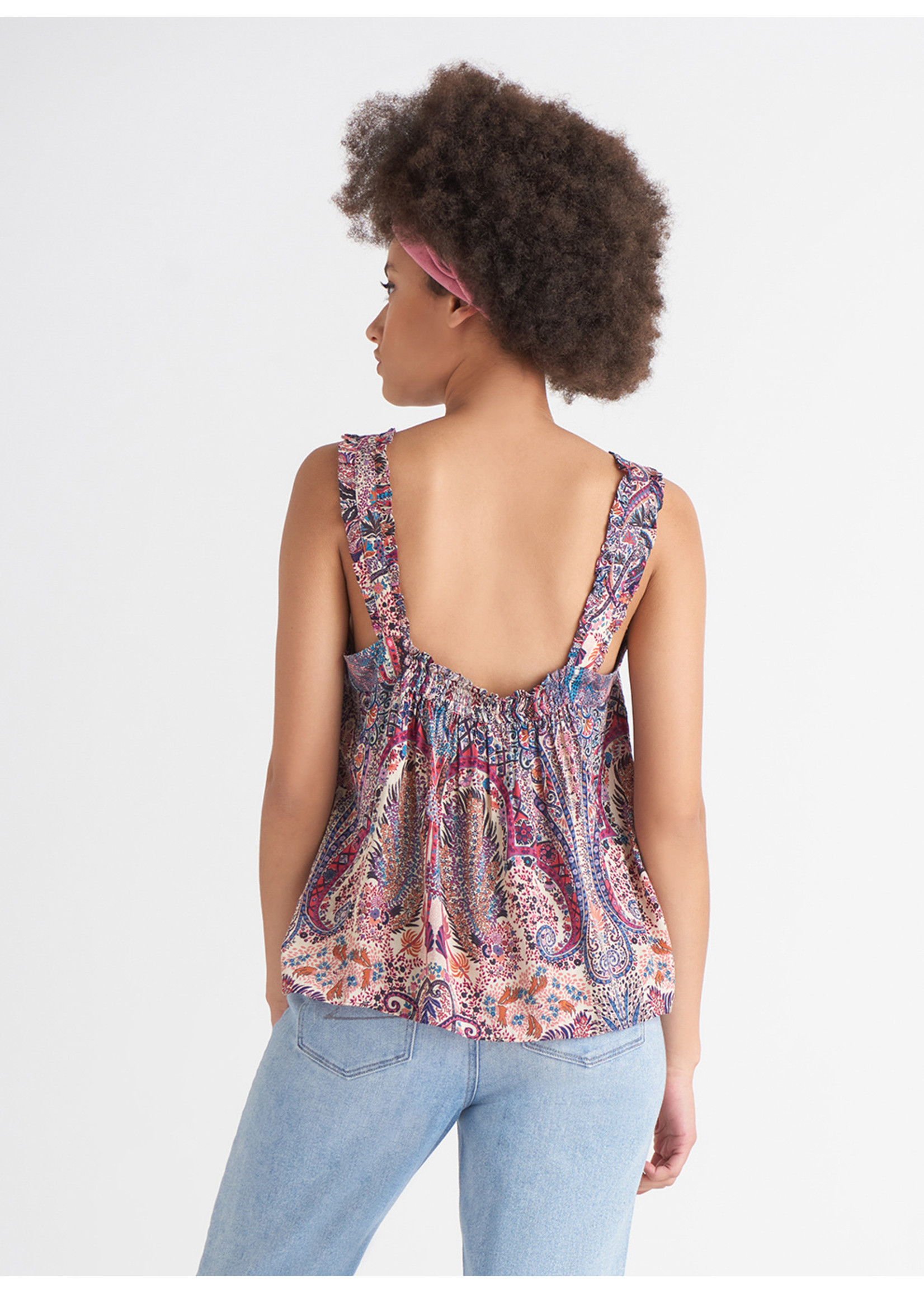 Dex Clothing Frilled Strap Cami Top