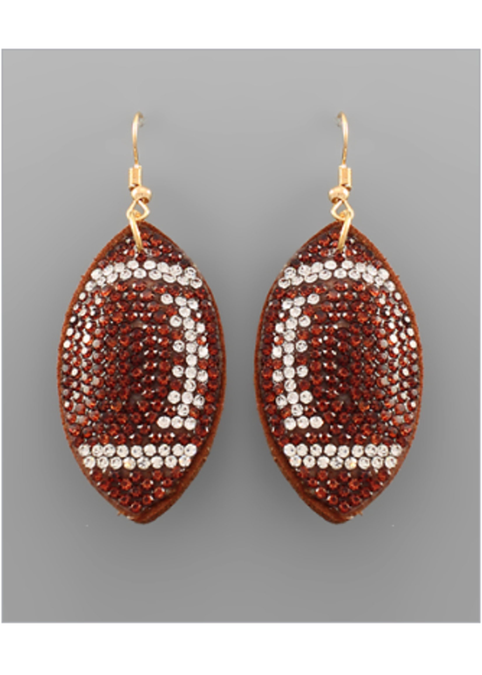 Football Crystal Earrings