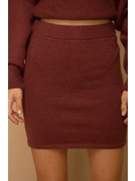 Fitted Mini Sweater Skirt
