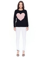 Love Heart Jacquard Pullover Sweater