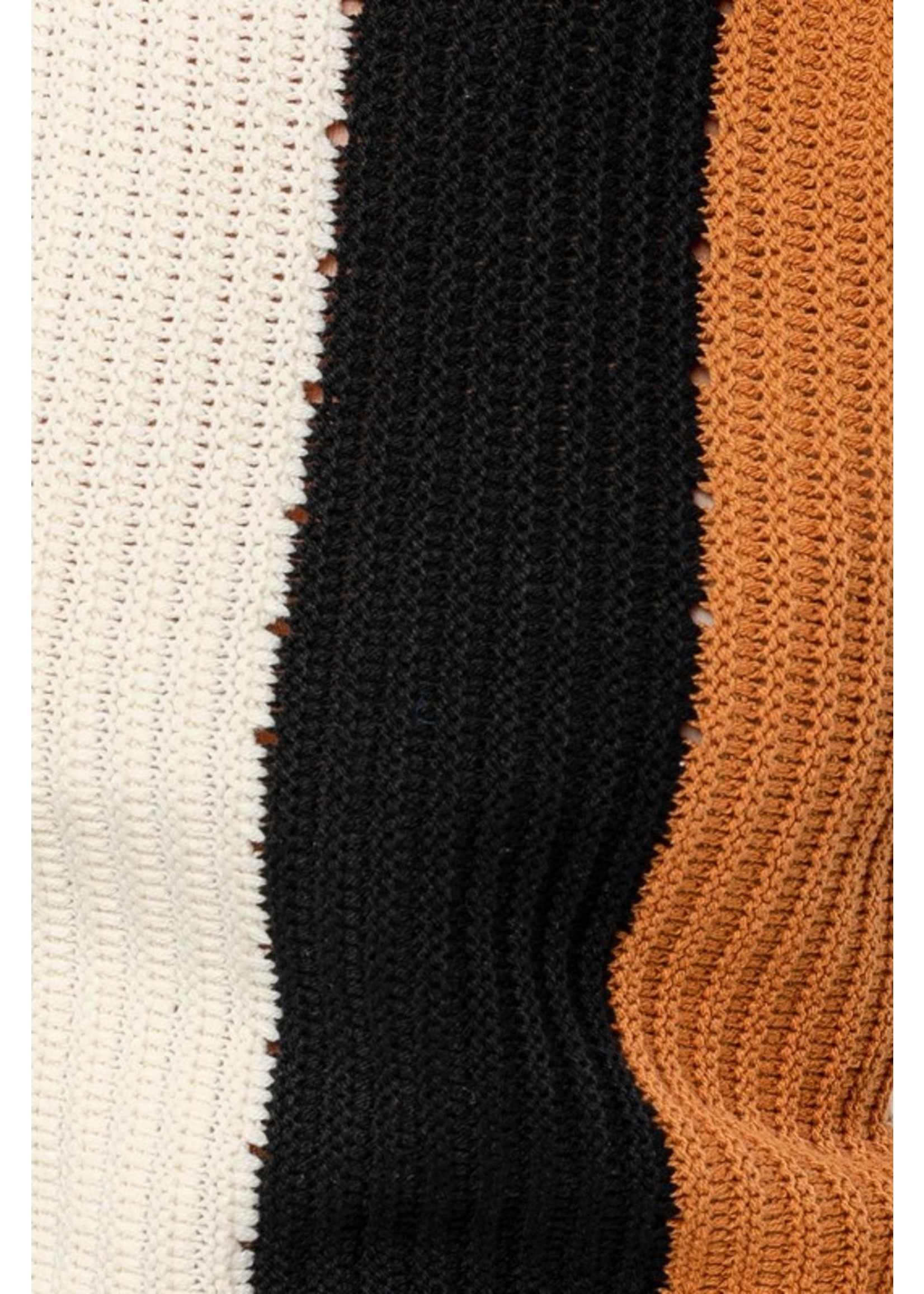 Vertical Stripe Sweater Top