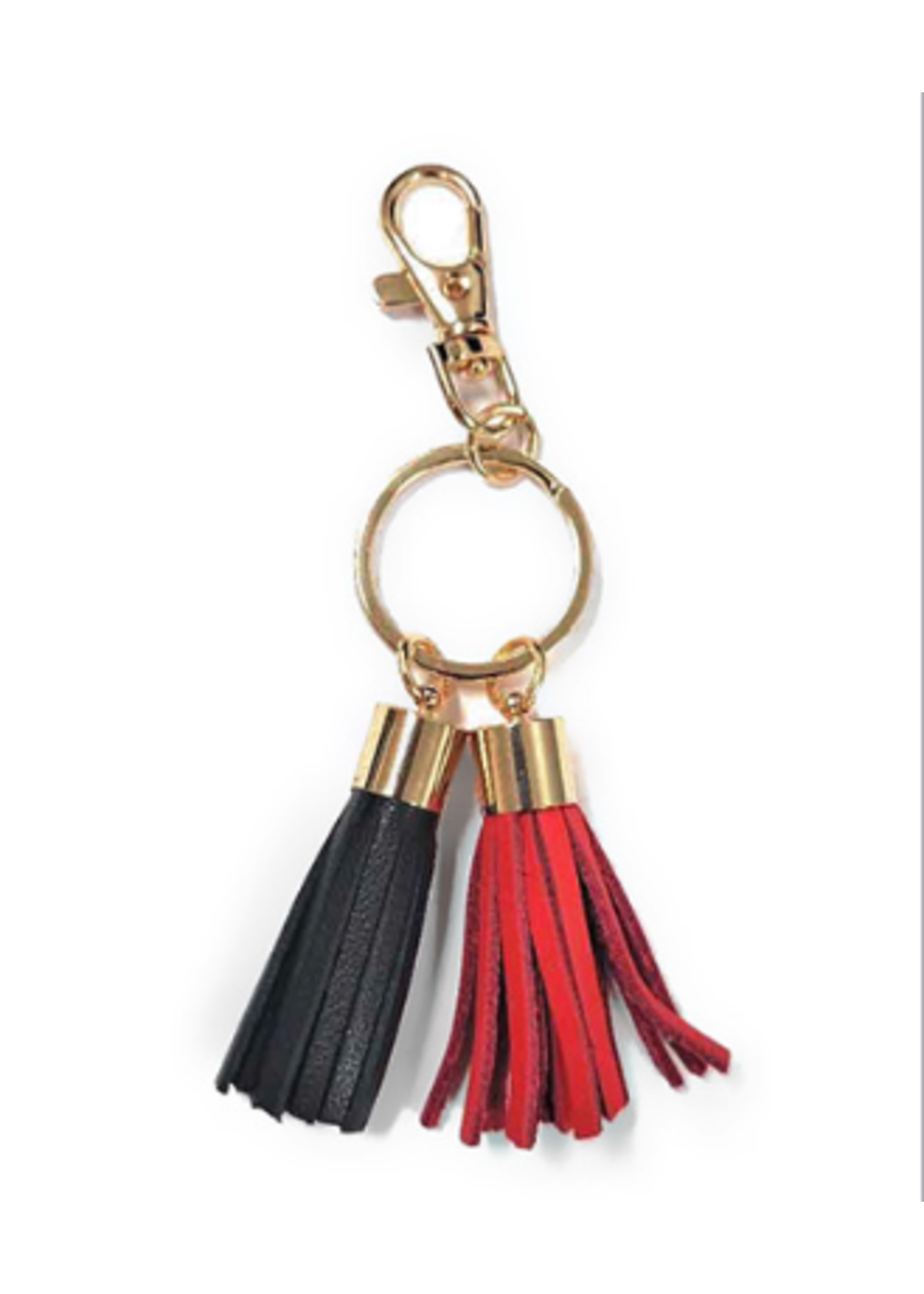 Two-Tone Tassely Key Chain