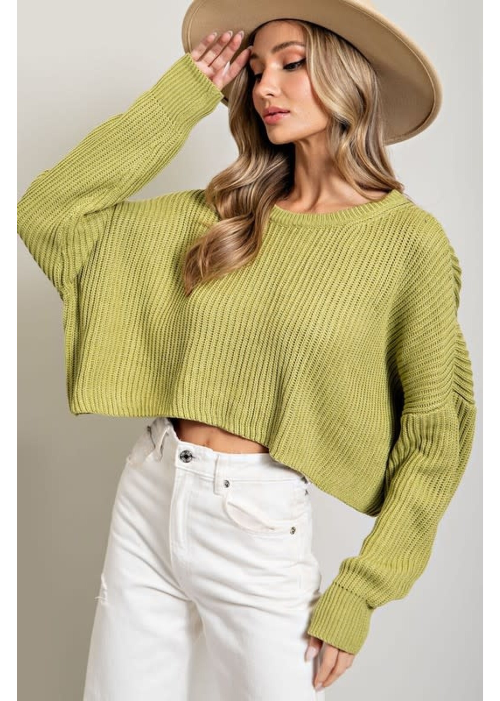 Cropped L/S Sweater