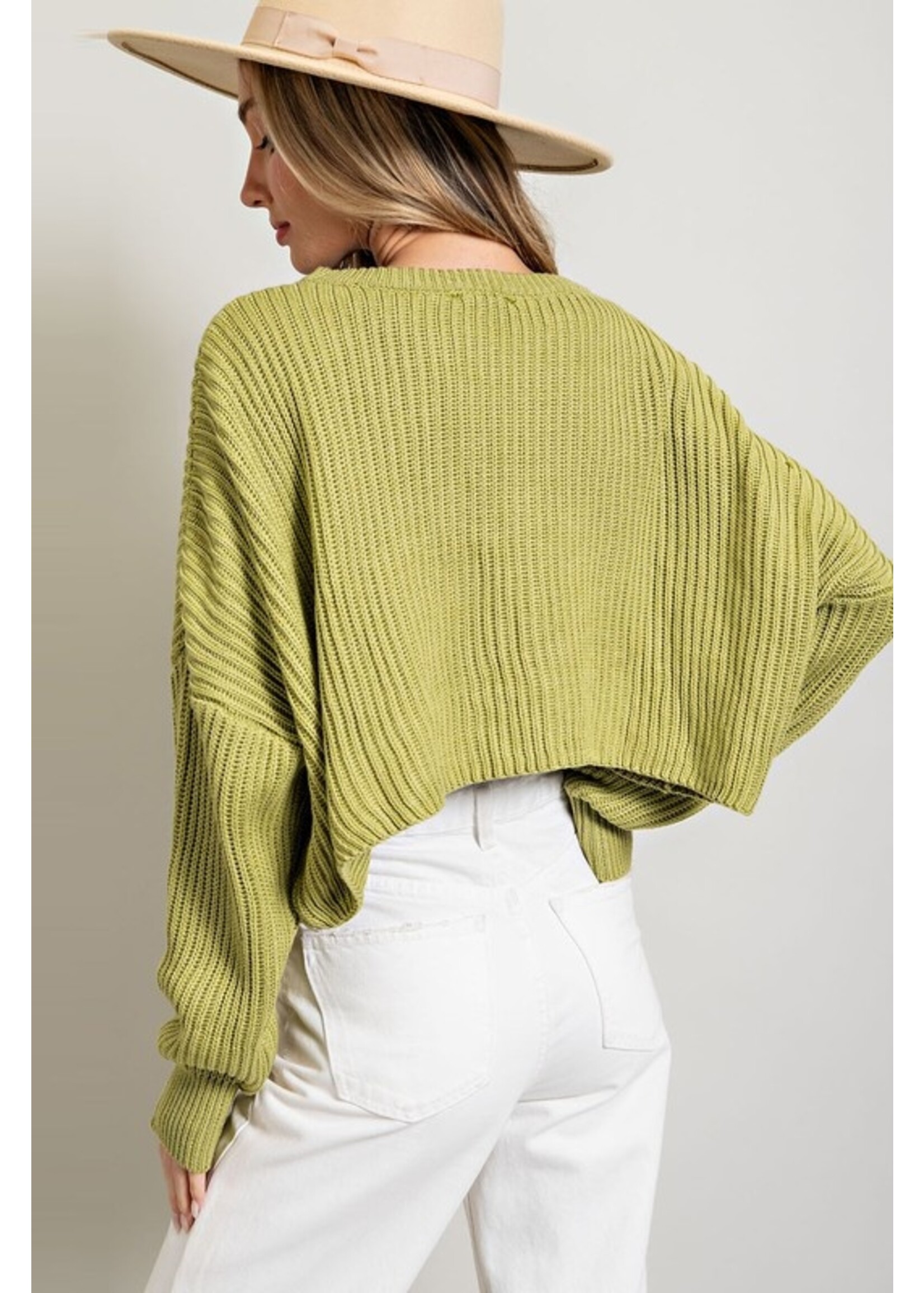 Cropped L/S Sweater