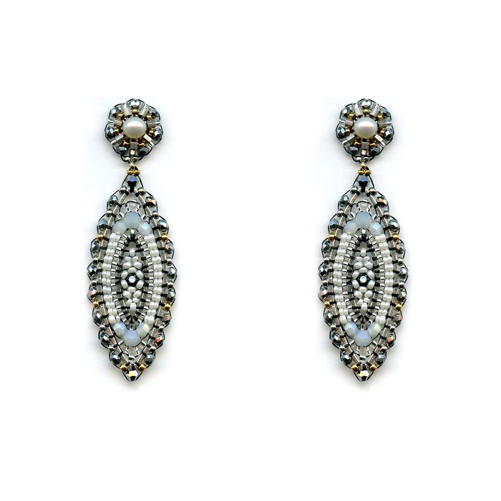 Miguel Ases Earrings Best All Earring Photos Kamilmaciol Com Marquis Shape Miyuki Earring Saffron Jewelry