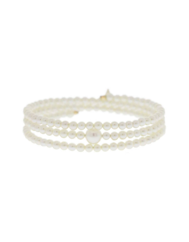 Mizuki 14k Coiled Akoya Pearl Bracelet Mizuki 14k Coiled Akoya Pearl Bracelet