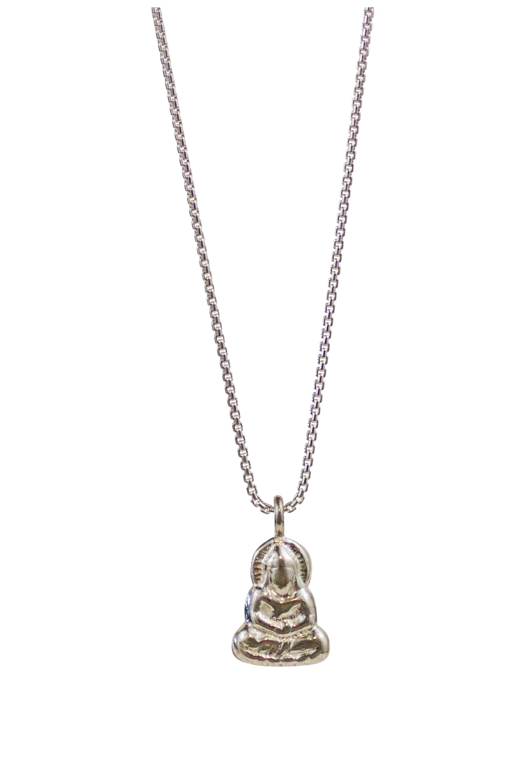 Sterling Silver Buddha Necklace Saffron Jewelry