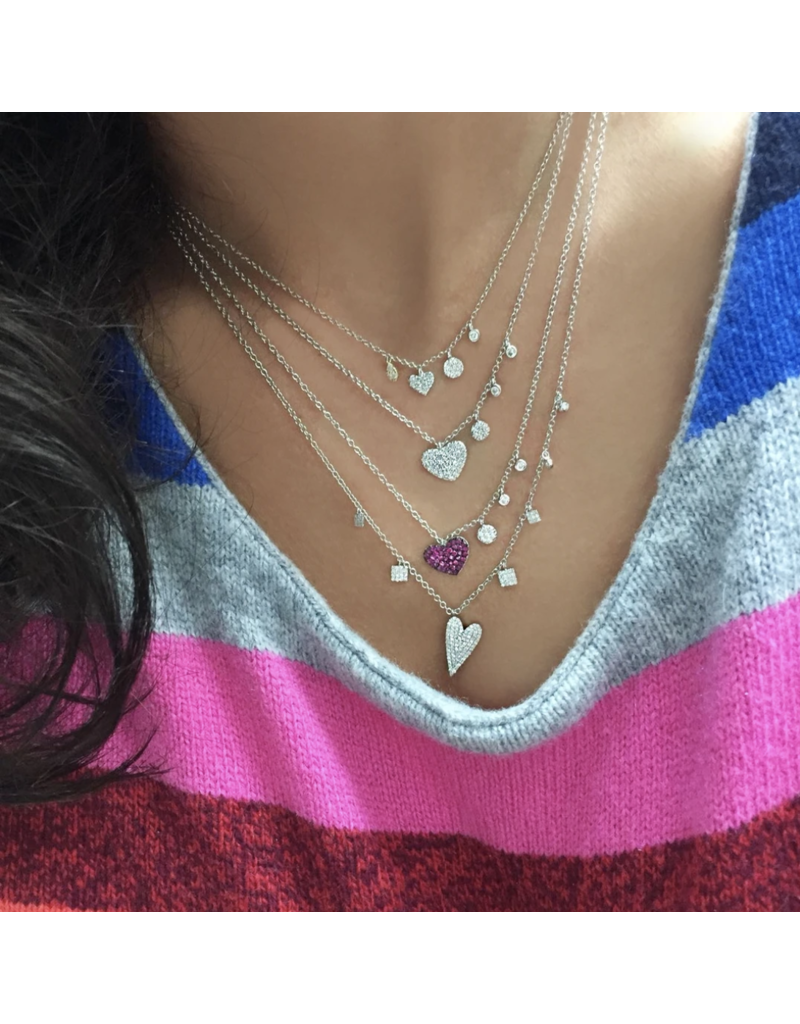 .33 Diamond Heart Necklace Saffron Jewelry