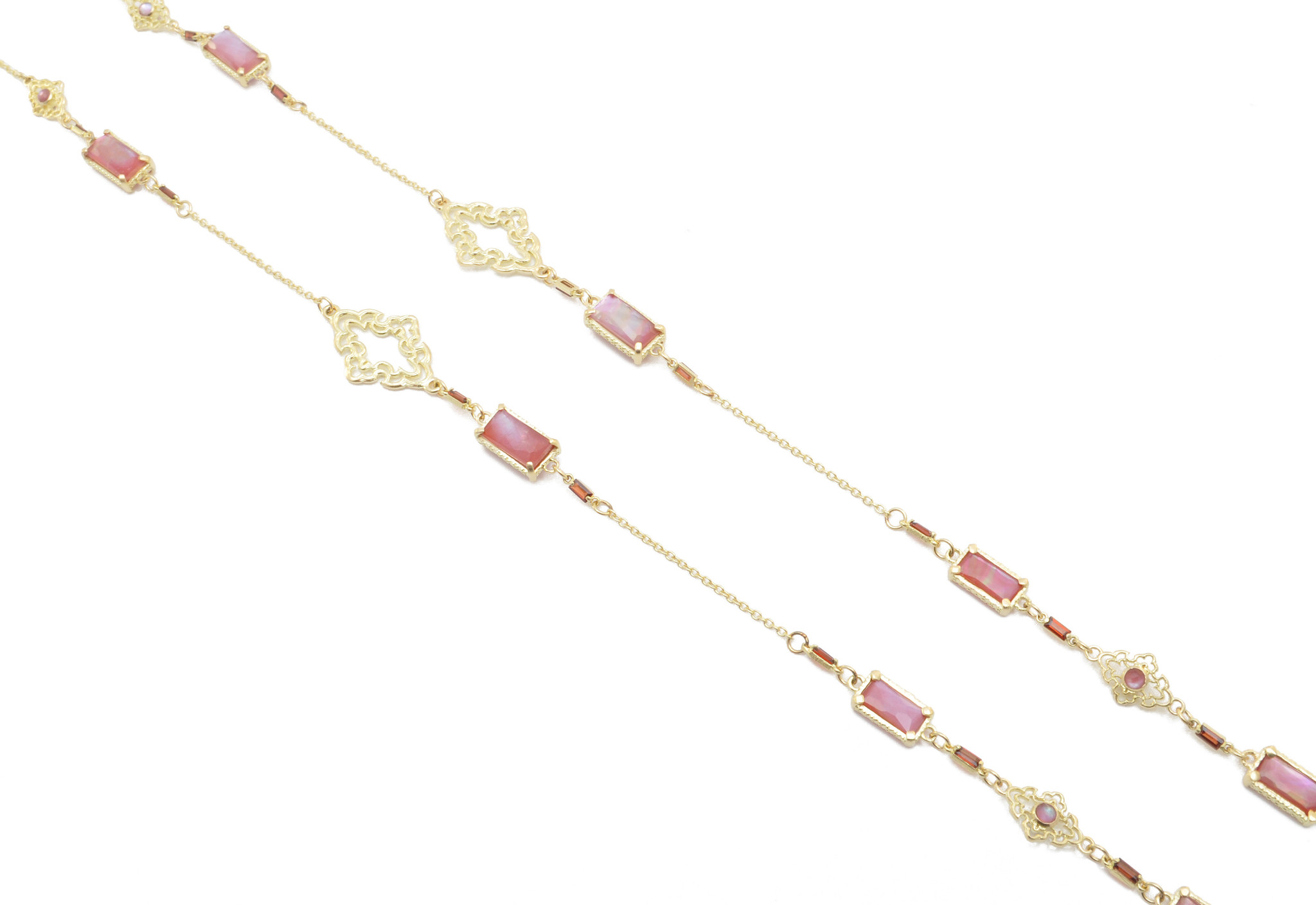 18KY Sueno & Coral Necklace Saffron Jewelry