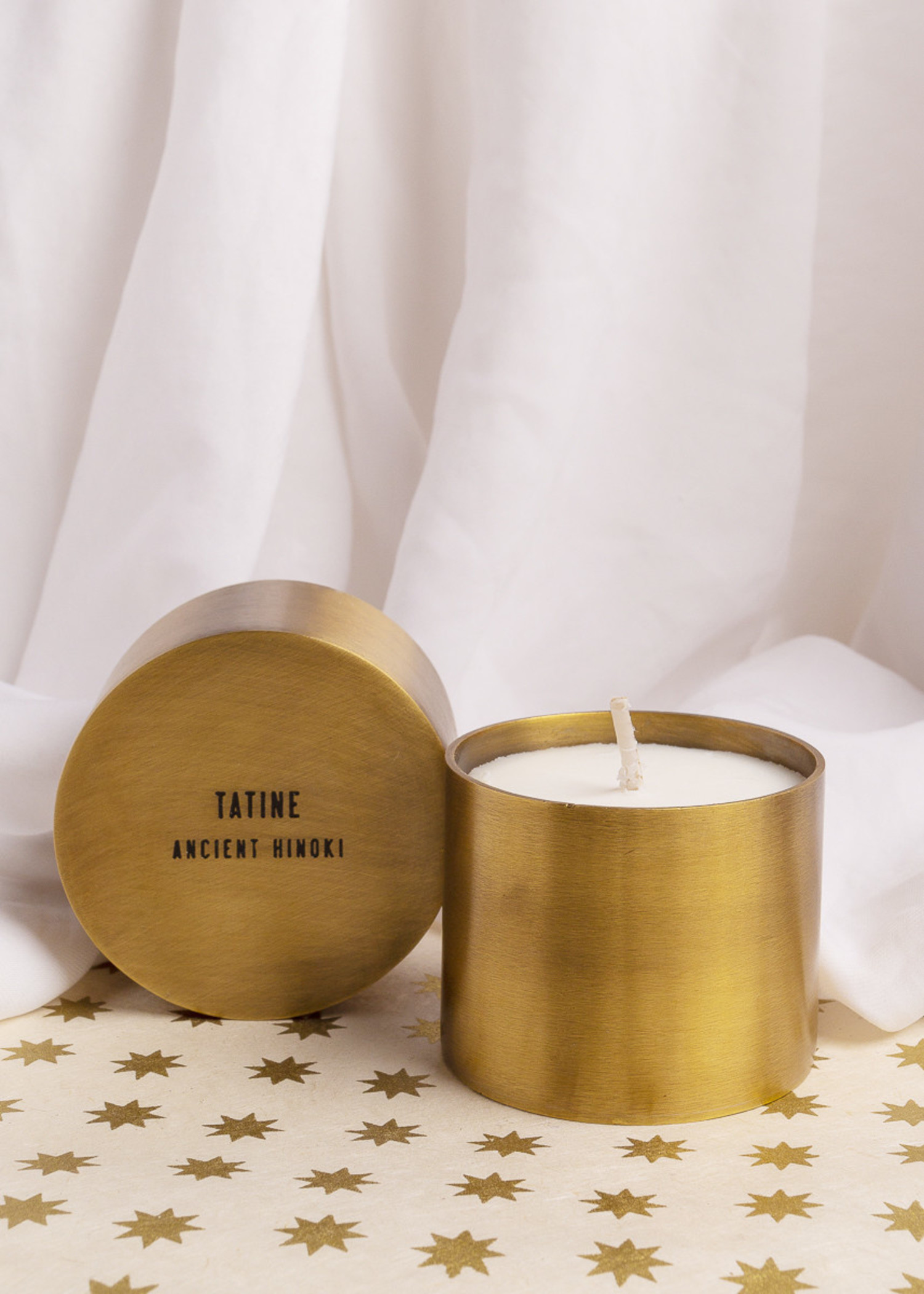 Tatine Ancient Hinoki Hand Brass Candle Cup Eskell Eskell