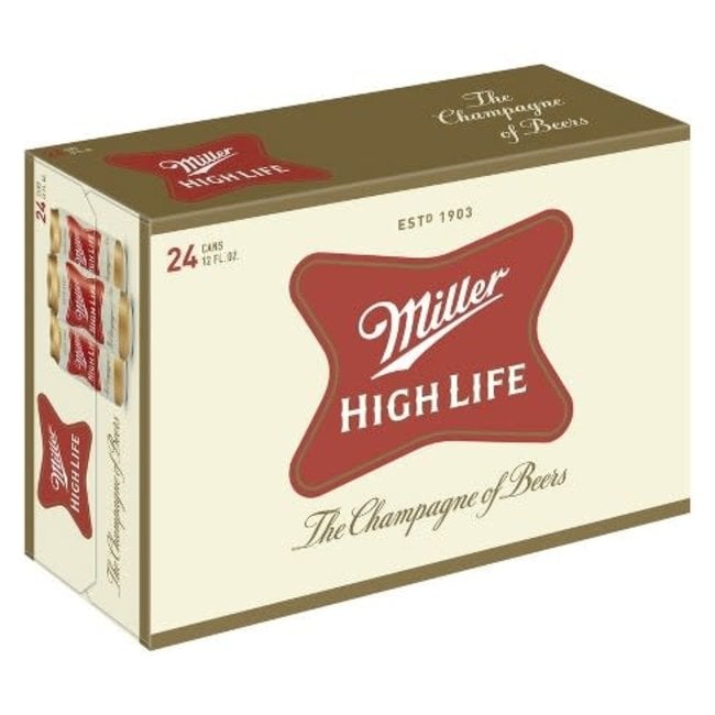 Miller High Life 24 can