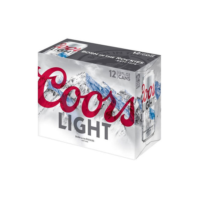 Coors Light 12 can