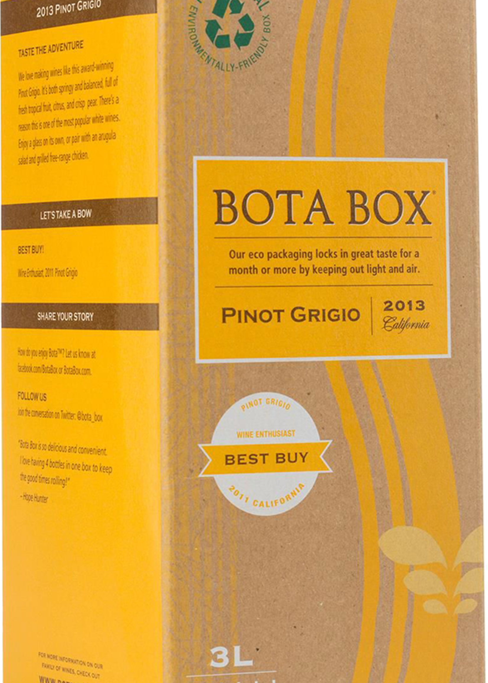 Bota Box Bota Box Pinot Grigio 3L