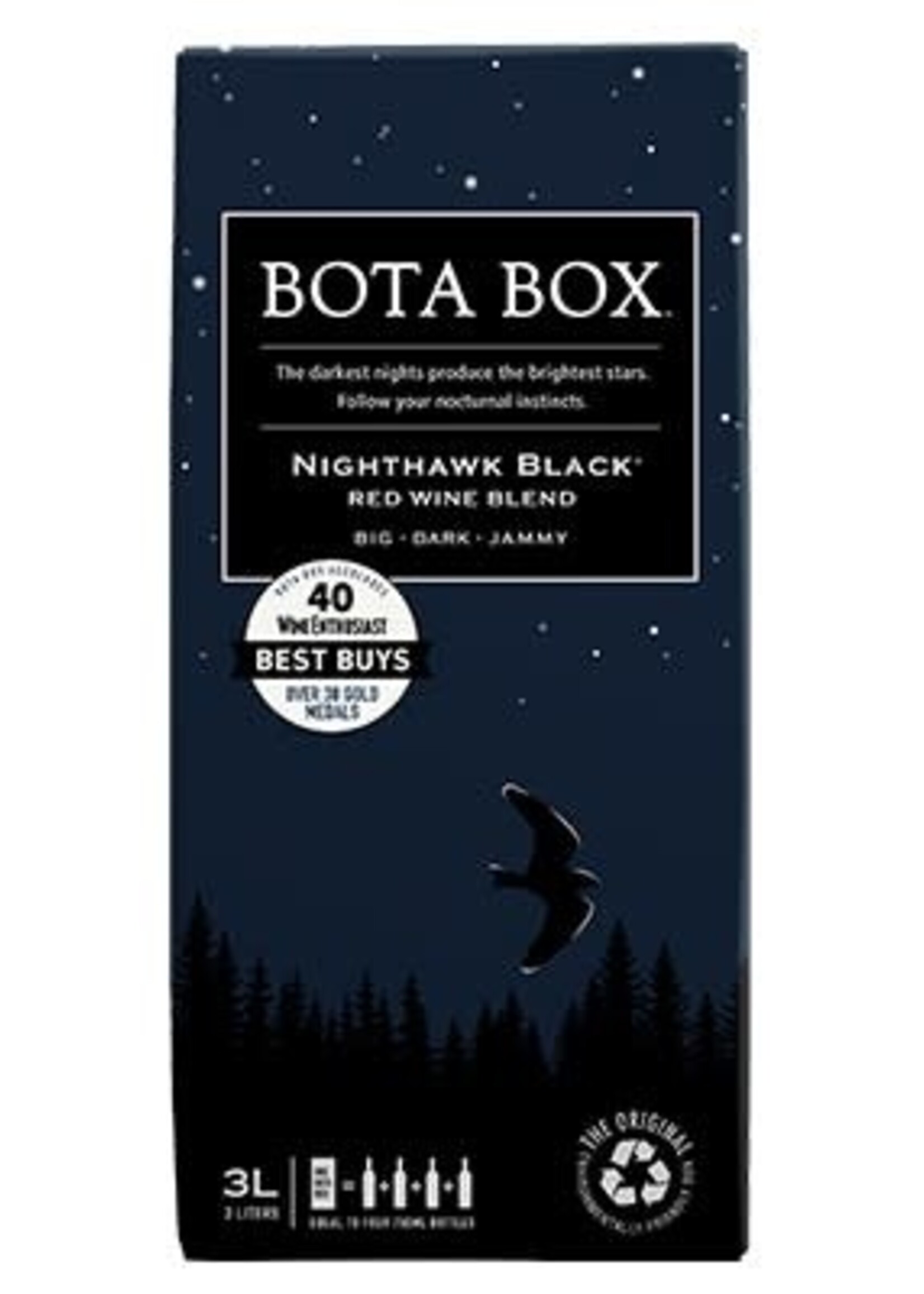 Bota Box Bota Box Nighthawk Red Blend Black 3L