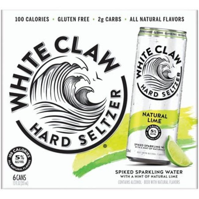 White Claw Lime Seltzer 6 can