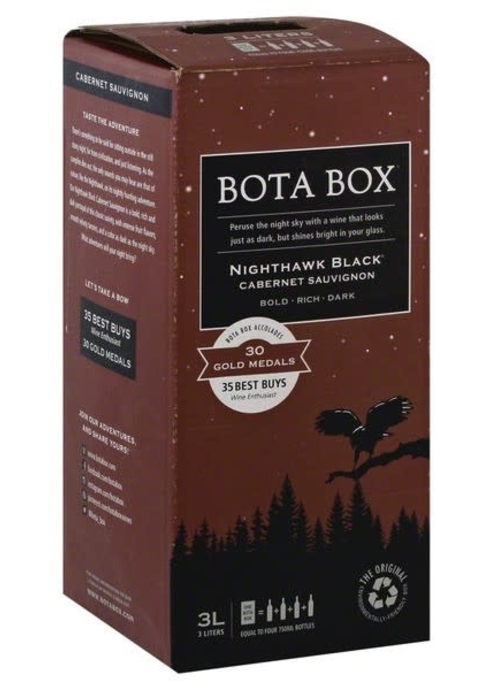 Bota Box Bota Box Nighthawk Black Cabernet 3L
