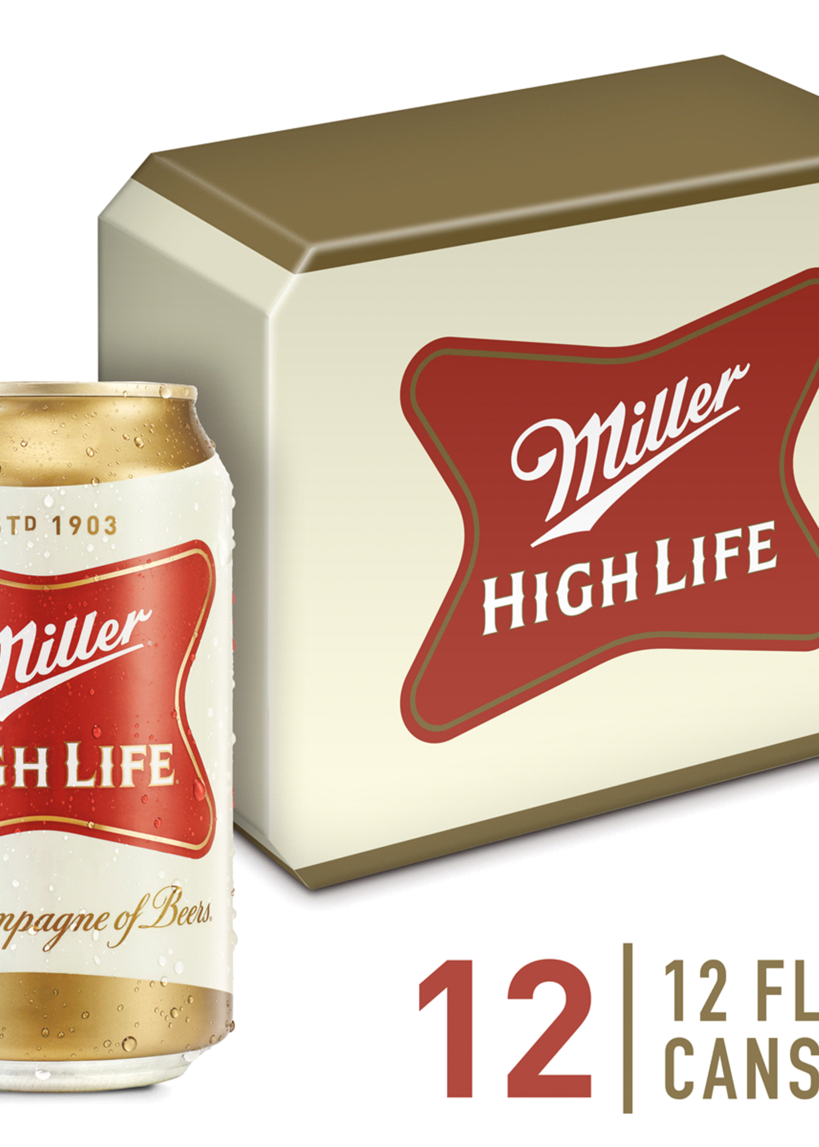 Miller Miller High Life 12 can