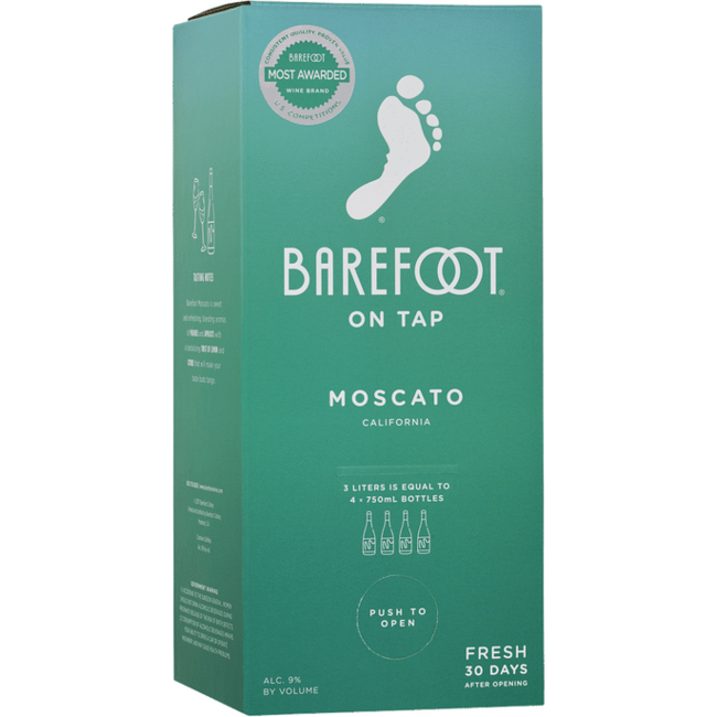 Barefoot On Tap Moscato 3L
