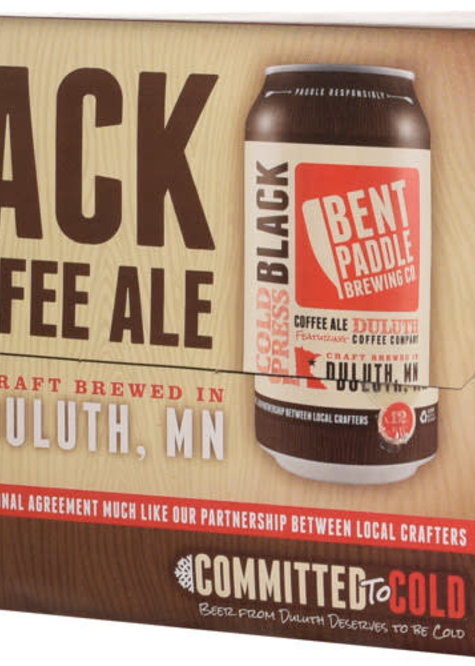 Bent Paddle Brewing Bent Paddle Cold Press Black Ale 6 can