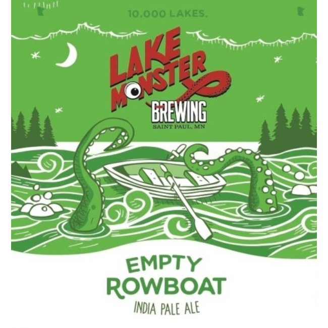 Lake Monster Empty Rowboat IPA 6 can